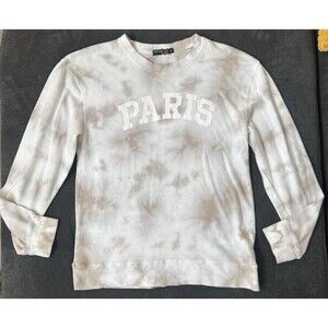 Fifth Sun Women's Small "PARIS" Crewneck Tie Dye Sweatshirt Medium